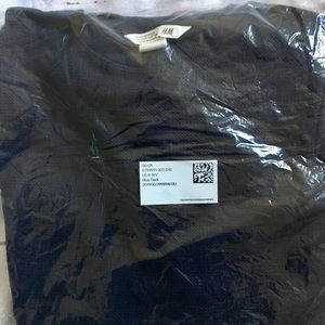 H&M organic thick navy blue dress NIB